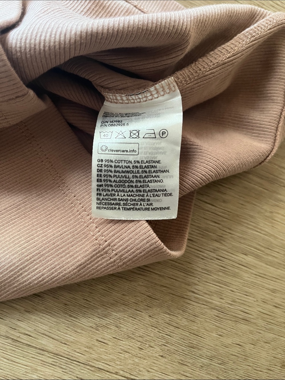 H&M Blush Ribbed Tank Top - Picture 4 of 4